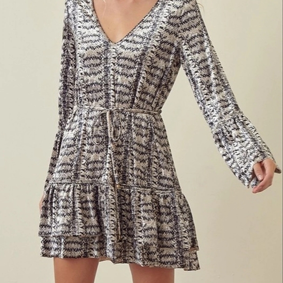 Storia Dresses & Skirts - Velvet Snakeskin Print Dress 🔥🔥🔥